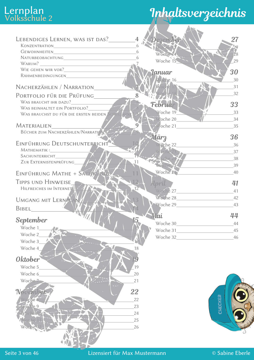Wochenplan